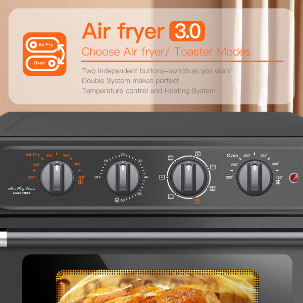 7-in-1 Air Fryer Convection Toaster Oven, 24 Qt