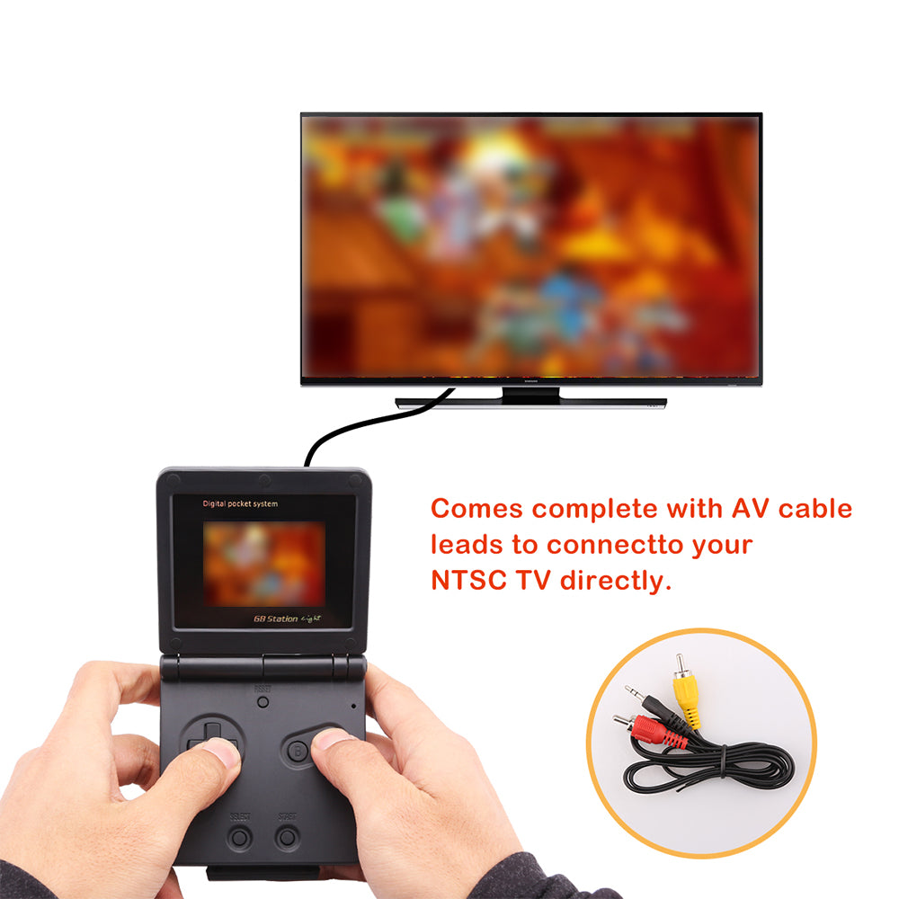 Retro 8-Bit Portable Game Console