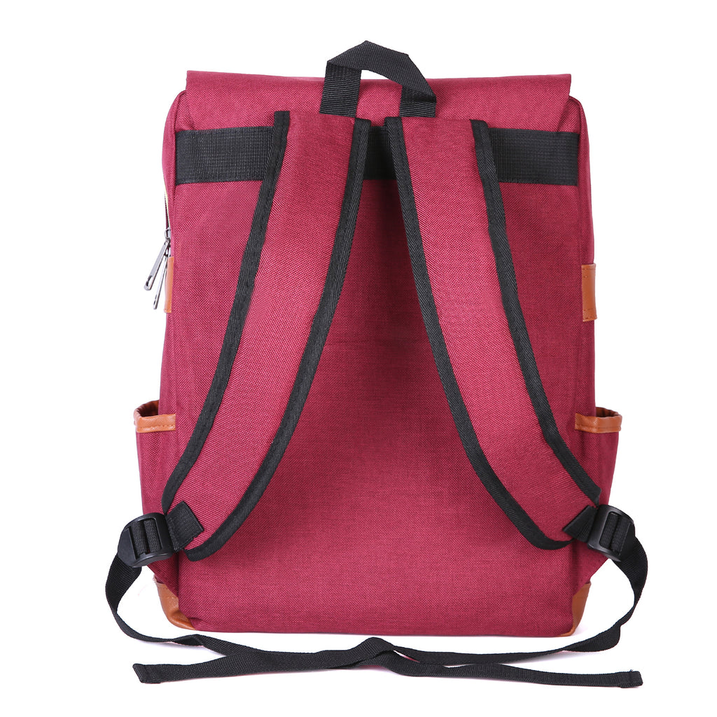 Slim Laptop Backpack, Fits 15-Inch (Wine Red)