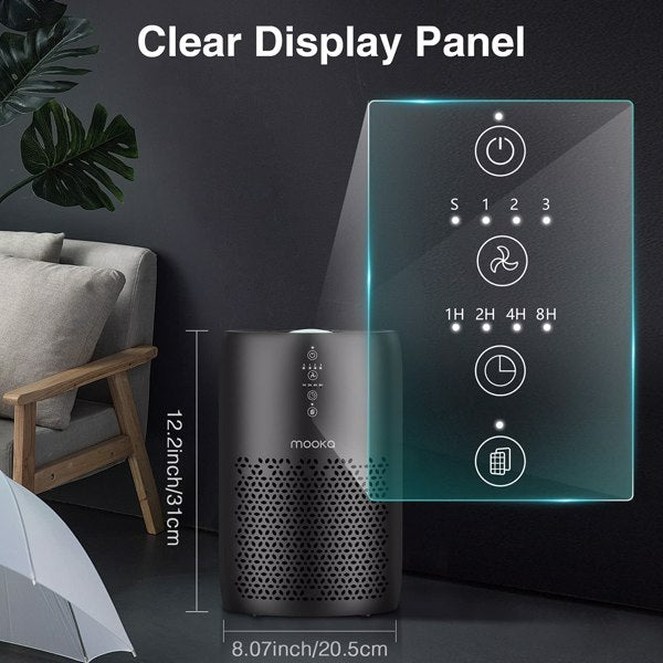 H13 HEPA Air Purifier for Large Rooms, True HEPA Filter