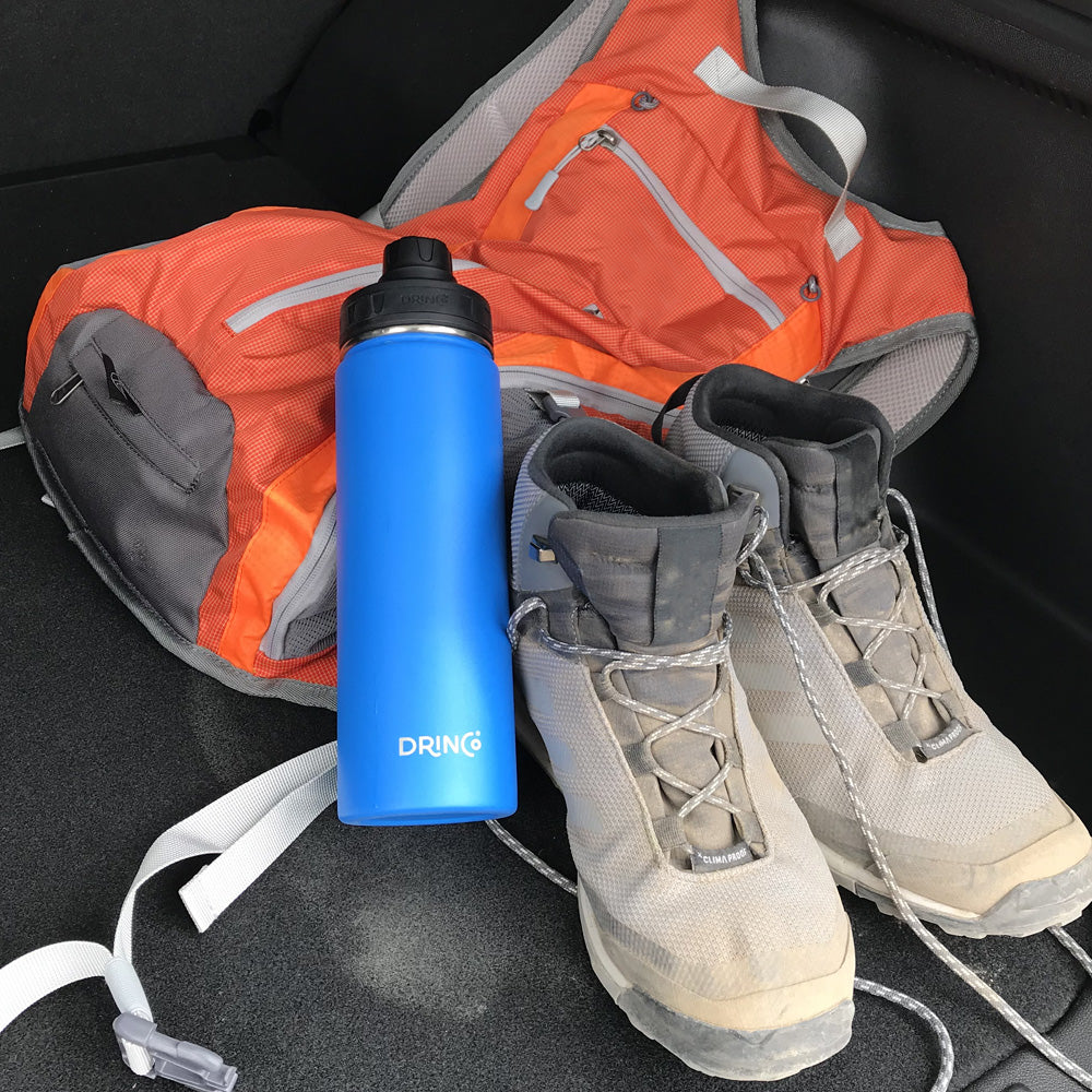 DRINCO 22oz Insulated Steel Sport Water Bottle, Royal Blue
