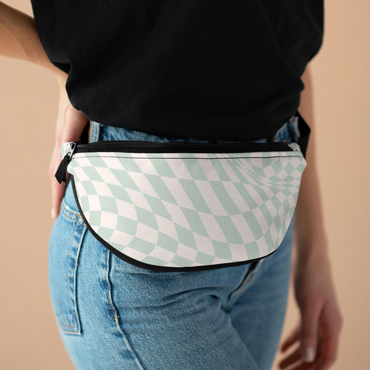 black and white cross body bag