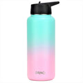 DRINCO 32oz Insulated Steel Water Bottle with 3 Lids, Macaron