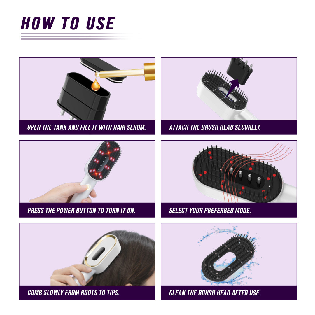 3-in-1 Scalp Massager and Oil Applicator