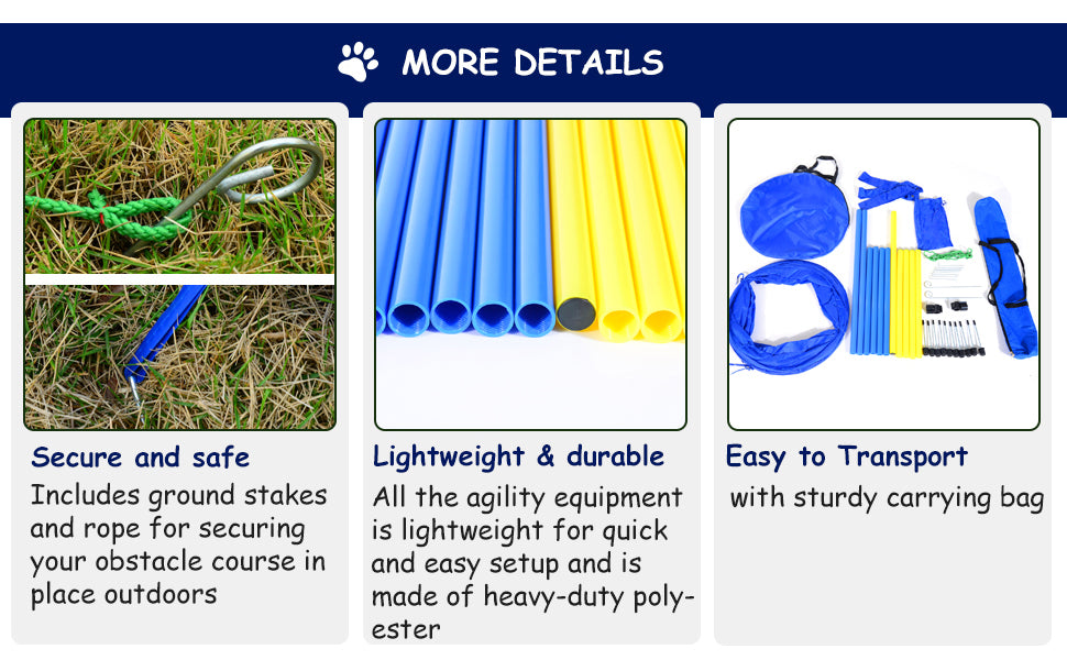 PawHut Dog Agility Training Starter Kit
