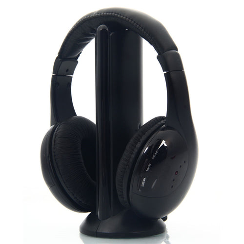 5-in-1 wireless over-ear headphones for TV and PC