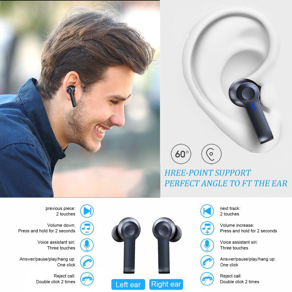 LED Display Wireless Earbuds, Bluetooth 5.0