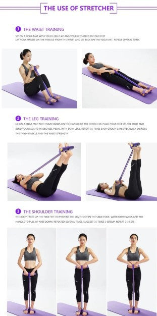 Resistance Band with Foot Pedal