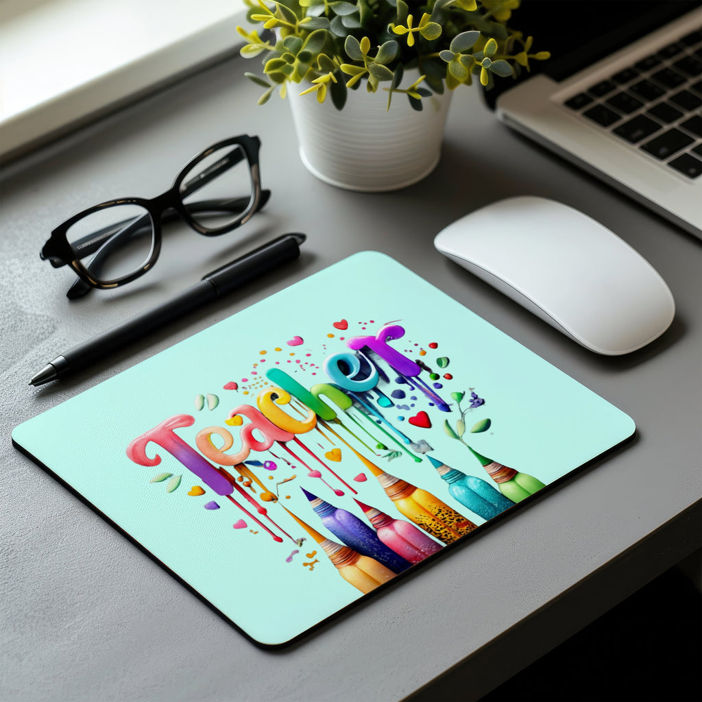 School Teacher Non-Slip Mouse Pad