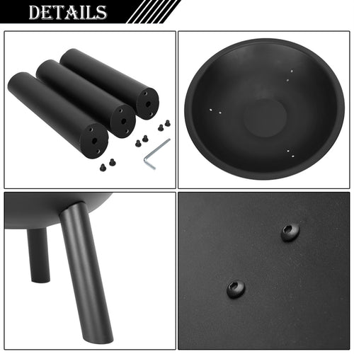 Brasero en fer de 55 cm pour jardin