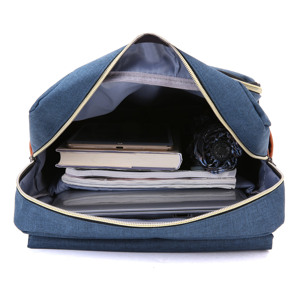 Slim 15-inch Laptop Backpack for School, Dark Blue