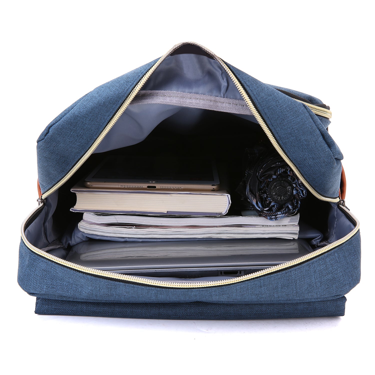 Slim 15-inch Laptop Backpack for School, Dark Blue