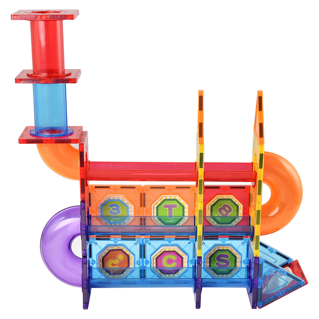Magnetic Building Tiles for Kids, 102-Piece Blocks Set