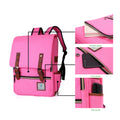 Slim 15-inch Laptop Backpack for School, Hot Pink