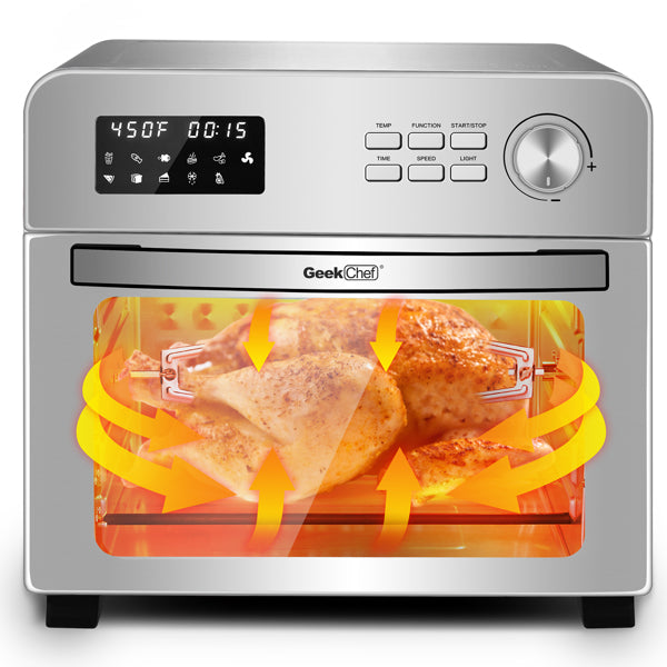 Air Fryer Toaster Oven with Rotisserie and Dehydrator