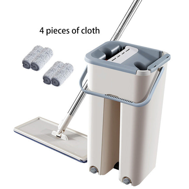 Flat Squeeze Mop and Bucket Set