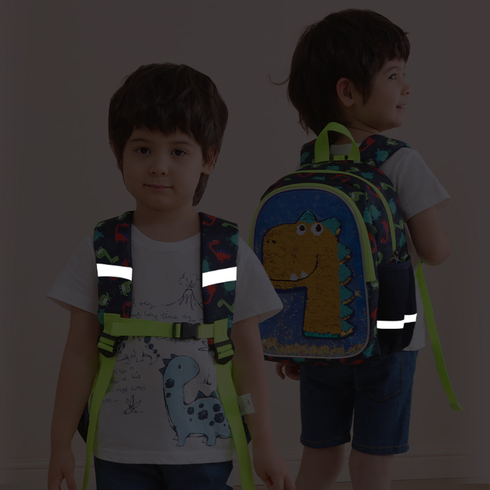 Dinosaur Sequin Kids Backpack