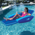 WOW Watersports Modern Lounger Pool Float with Cup Holder and