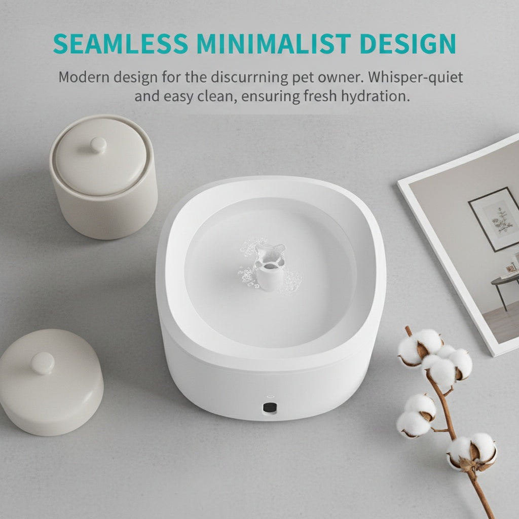 Ultra-Quiet Automatic Pet Water Fountain, 3L