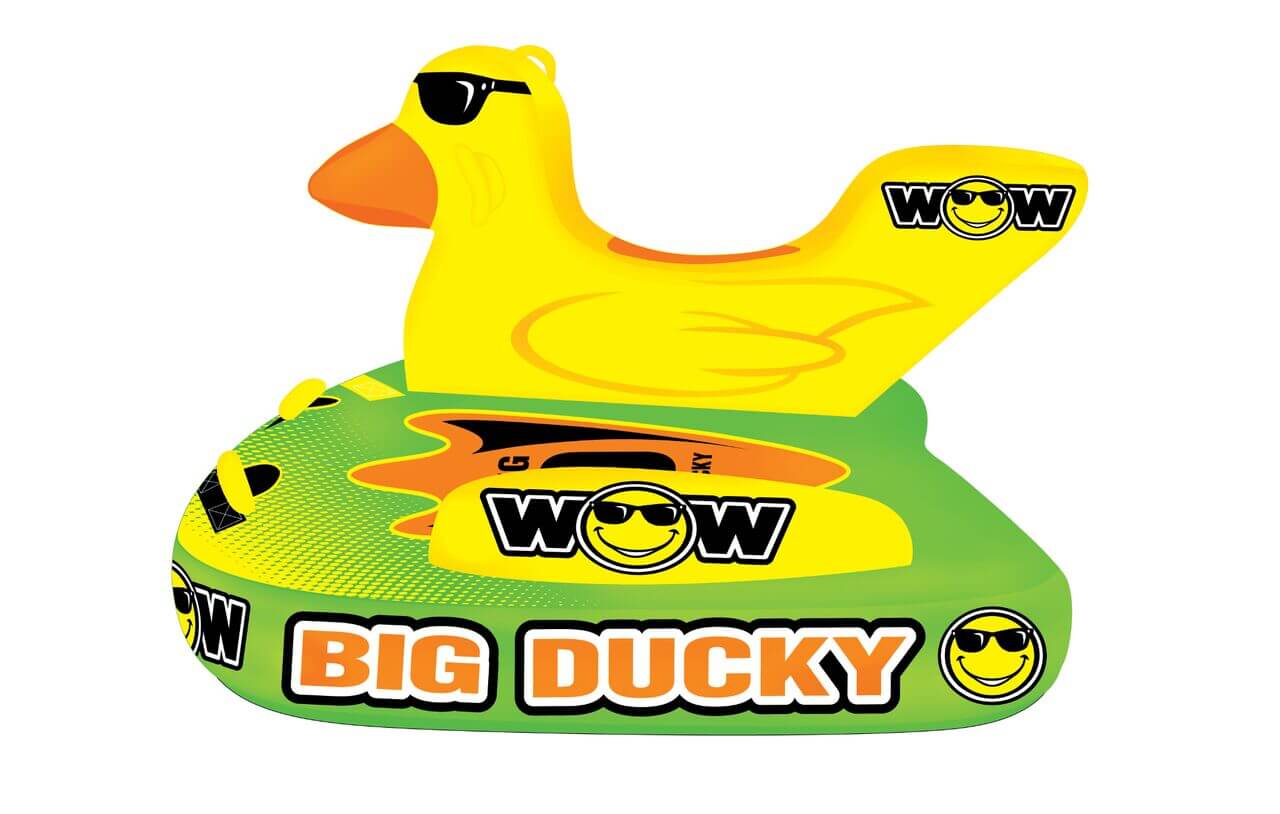 WOW Watersports Big Ducky 3 Person Towable Water Tube For Pool and