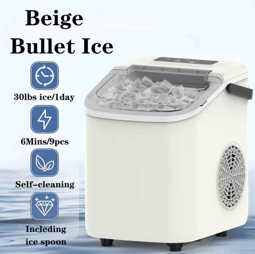 Portable Bullet Ice Maker, 26 lbs per Day (Home and Camping)