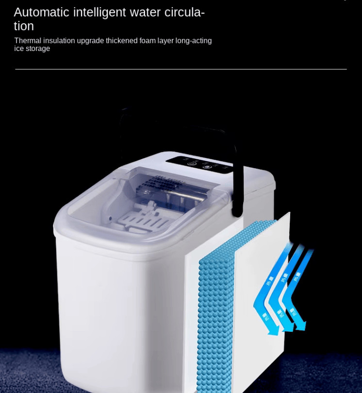Portable Bullet Ice Maker, 26 lbs per Day (Home and Camping)