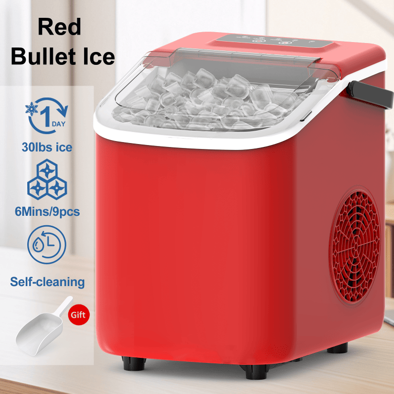 Portable Bullet Ice Maker, 26 lbs per Day (Home and Camping)