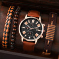 1pc Men's Nylon Business Watch Fashion Casual Round Hands Quartz Watch