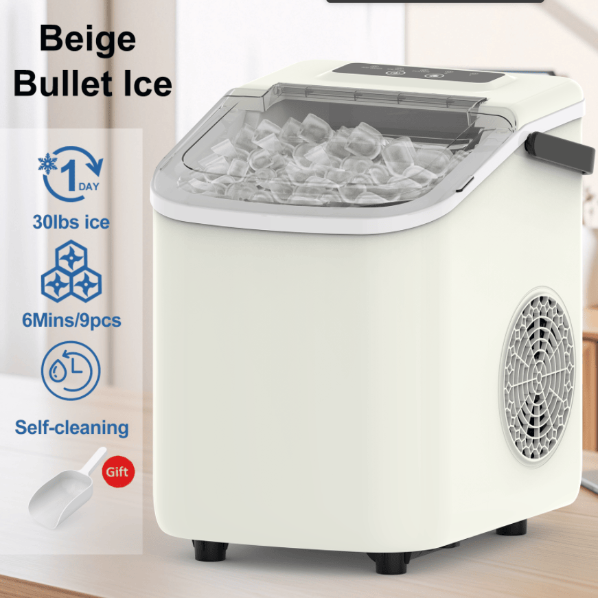 Portable Bullet Ice Maker, 26 lbs per Day (Home and Camping)