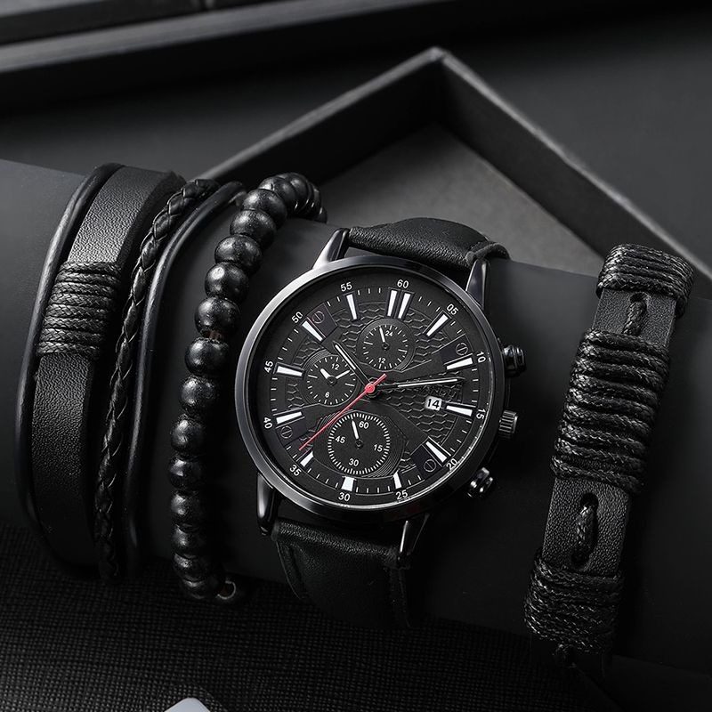 1pc Men's Nylon Business Watch Fashion Casual Round Hands Quartz Watch