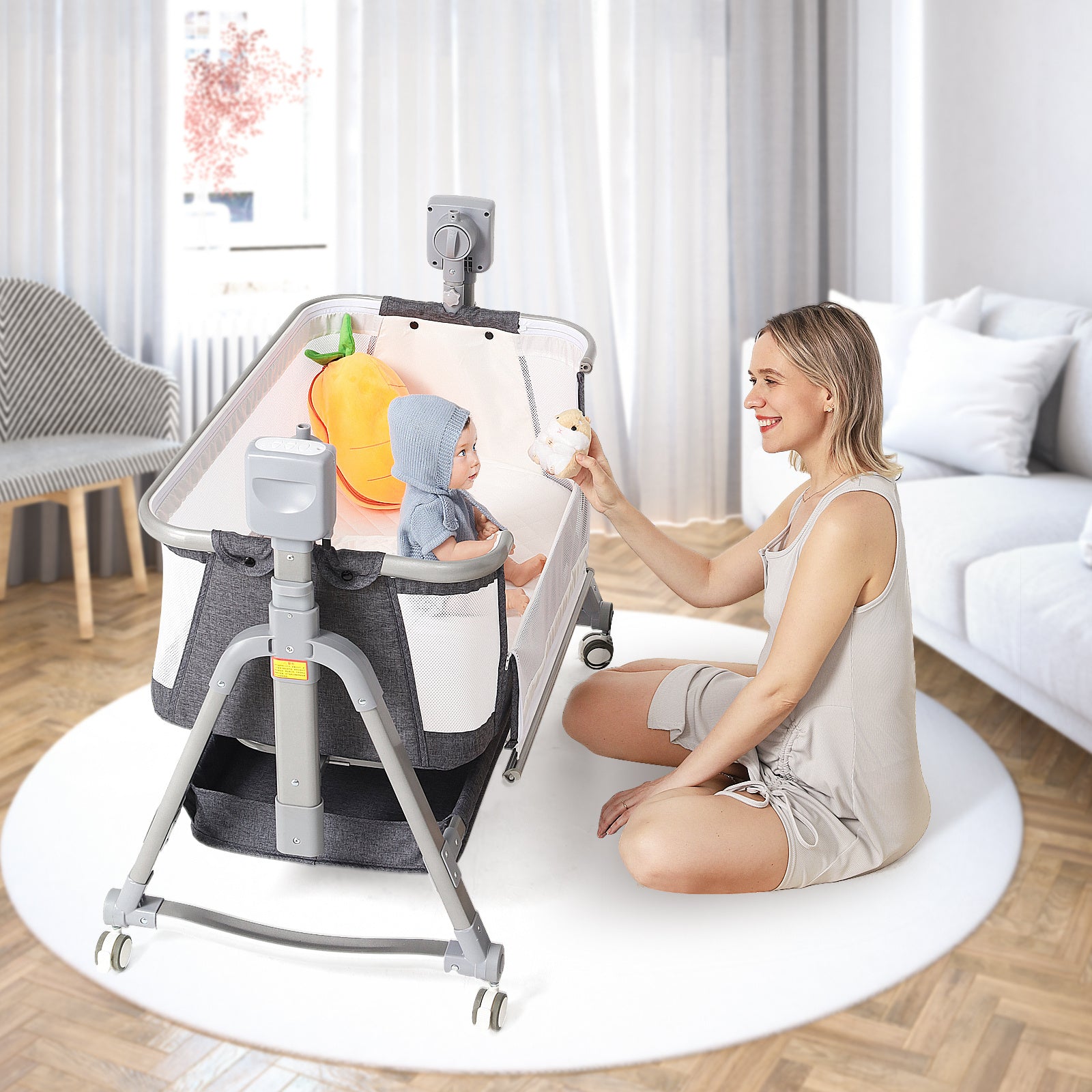Baby Multi-functional Electric Shaker Rocking Chair, Newborn Intellige