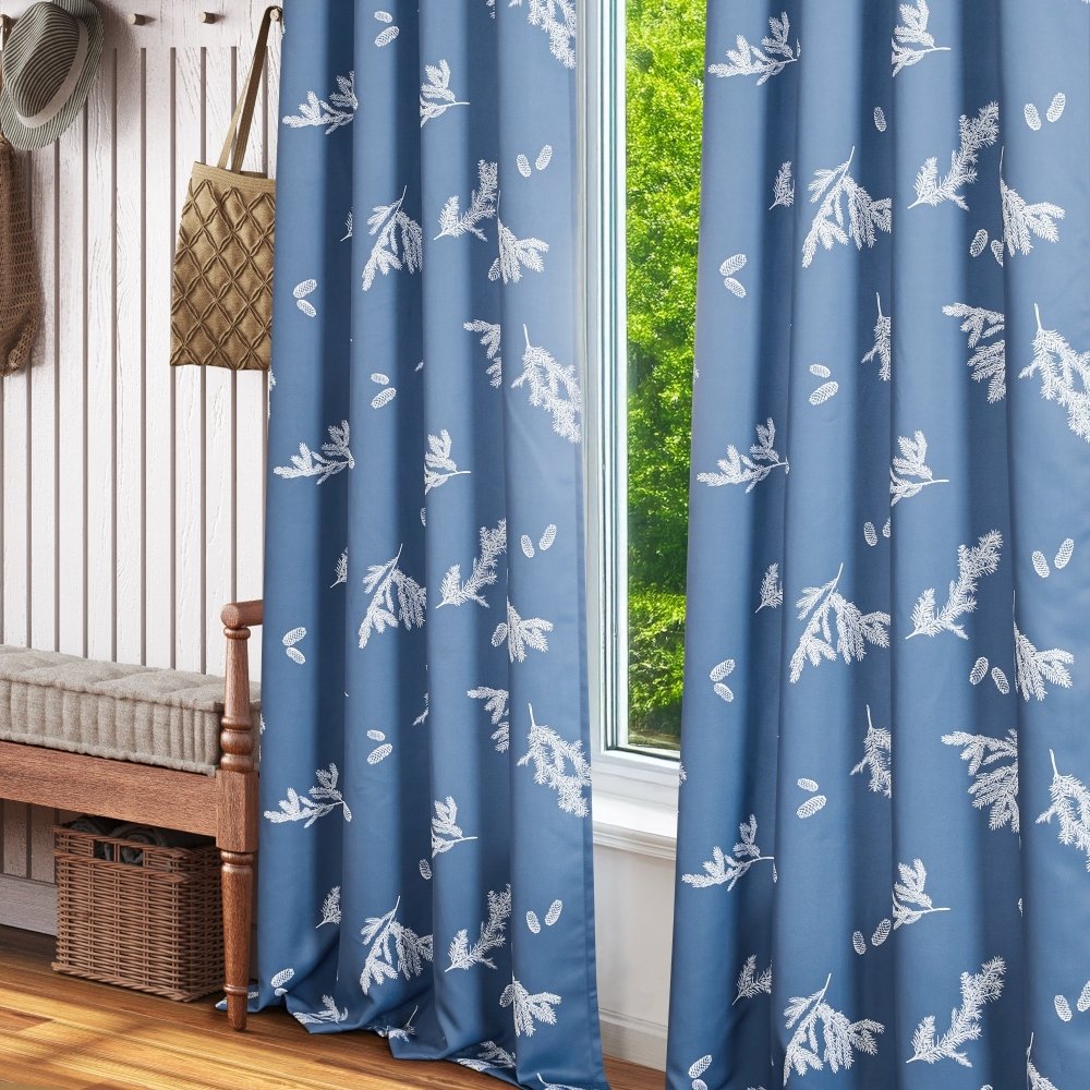 Farmhouse Forest Blackout Curtains for Bedroom