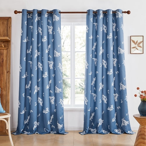 Farmhouse Forest Blackout Curtains for Bedroom