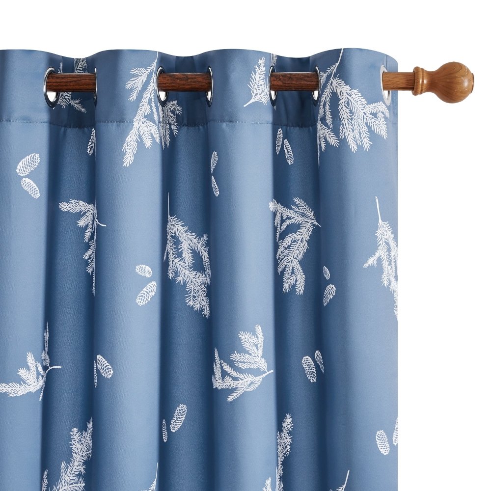 Farmhouse Forest Blackout Curtains for Bedroom