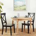 Black Cross Back Dining Chair Pair For Dining Room