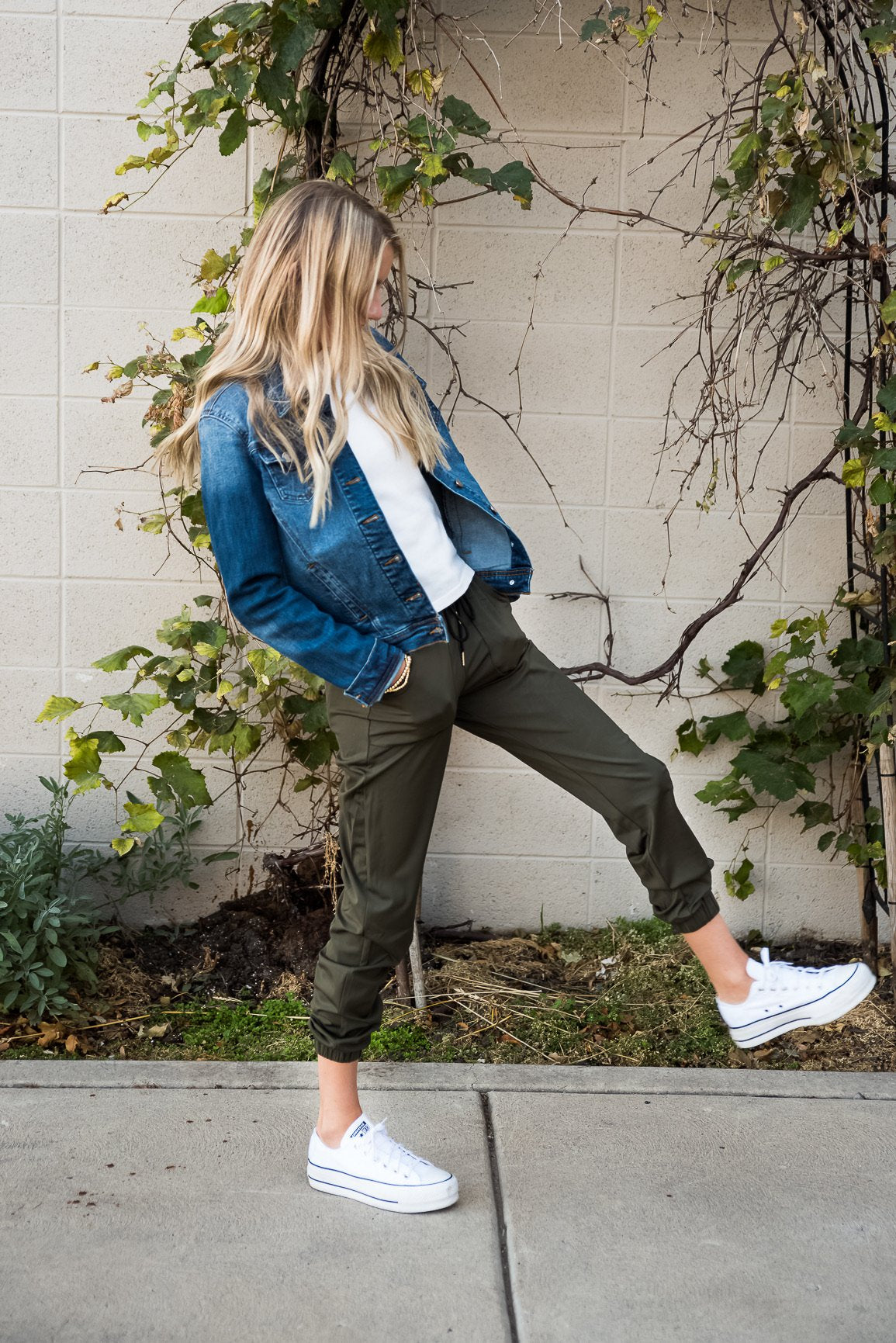 Mid-Weight Joggers, Moss Green