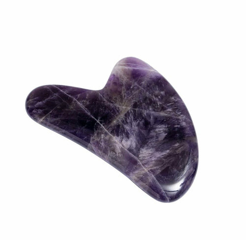 Outil de massage facial Gua Sha en pierre naturelle