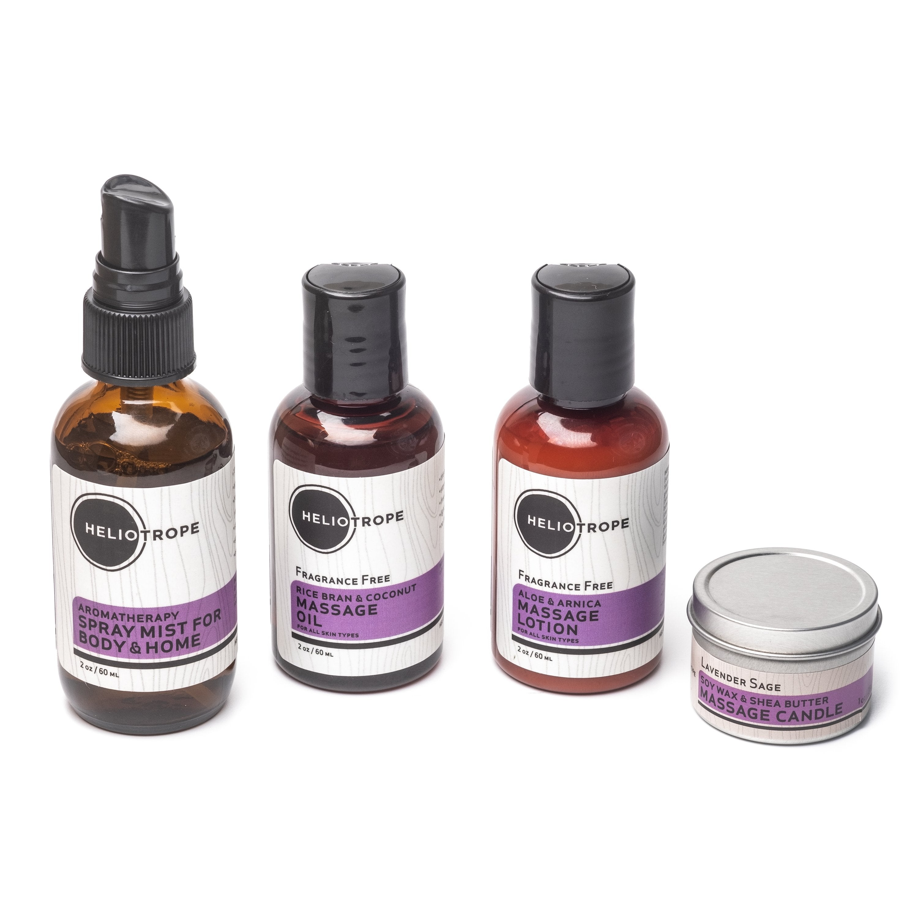 Travel Massage Oil Sampler Set