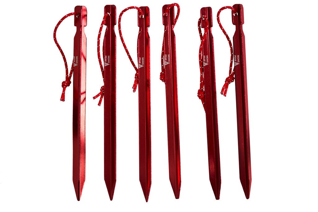 Aluminum Tent Stakes, 6-Pack