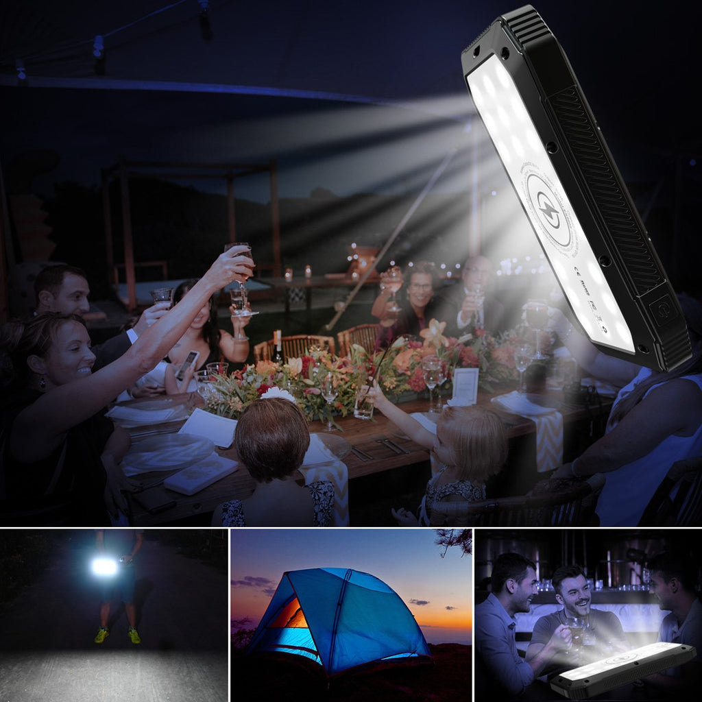 Sun Chaser Solar Wireless Charging Power Bank, 10,000 mAh