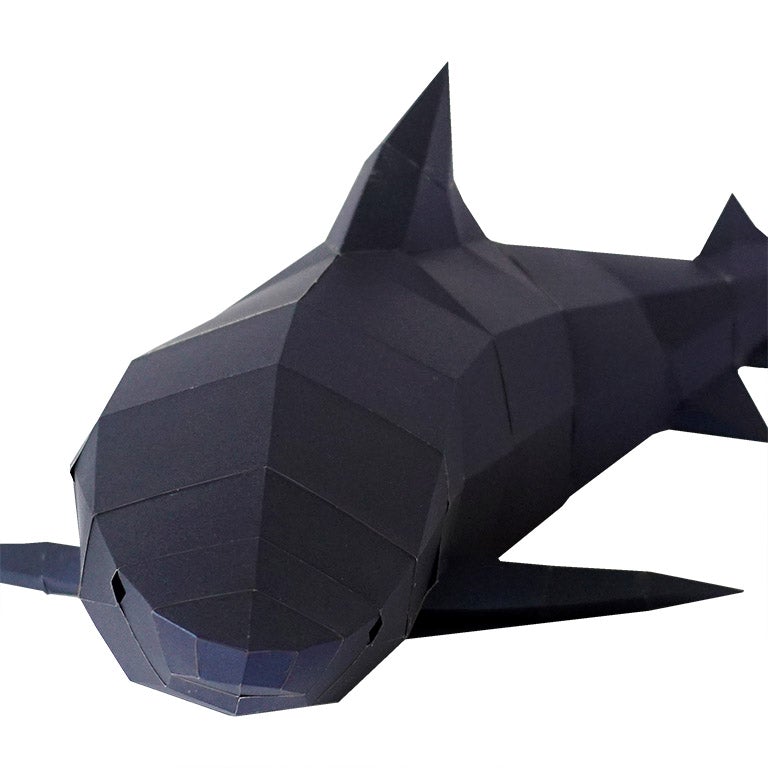 3D Shark Wall Art DIY Papercraft Kit