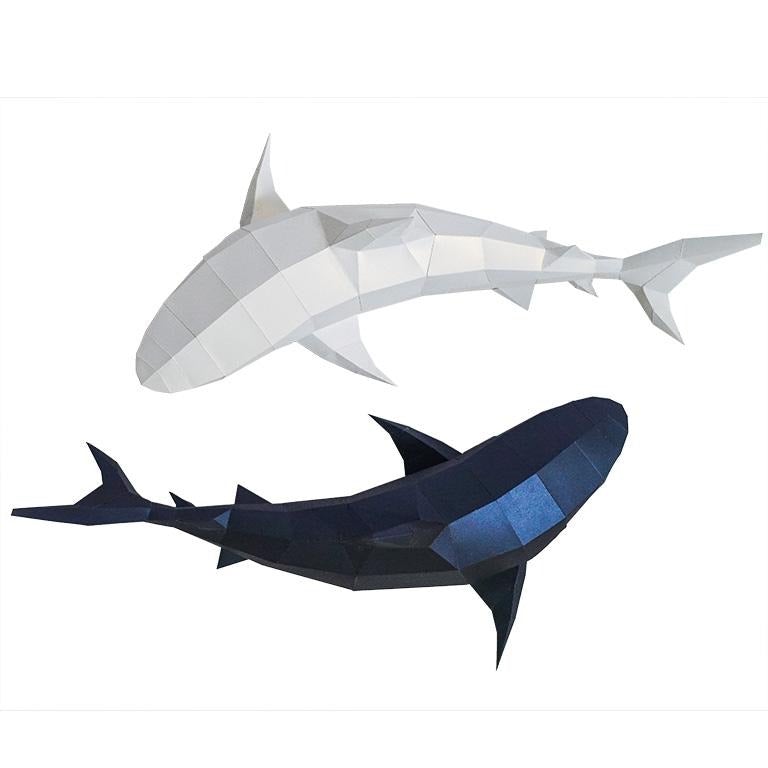 3D Shark Wall Art DIY Papercraft Kit