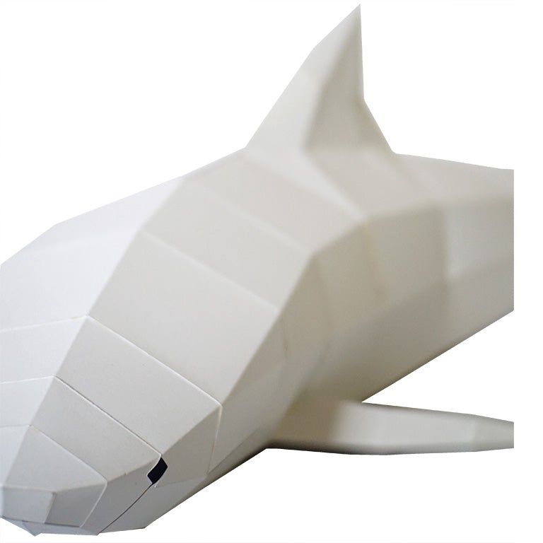 3D Shark Wall Art DIY Papercraft Kit
