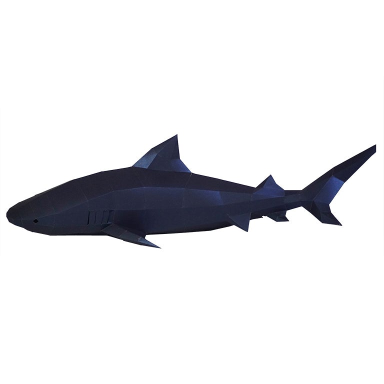 3D Shark Wall Art DIY Papercraft Kit