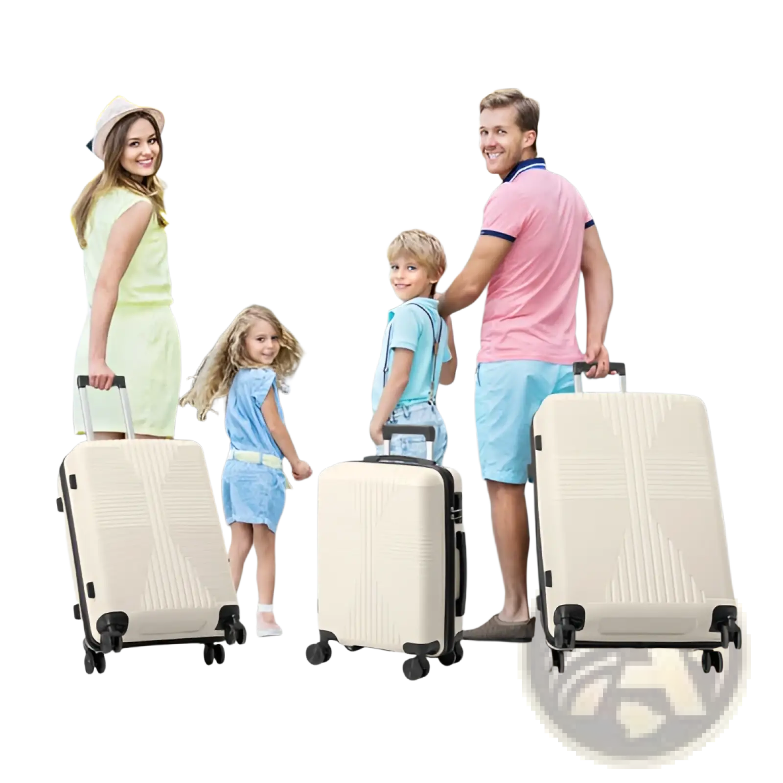 Premium 3 Piece Pp Hardshell Spinner Suitcase Set