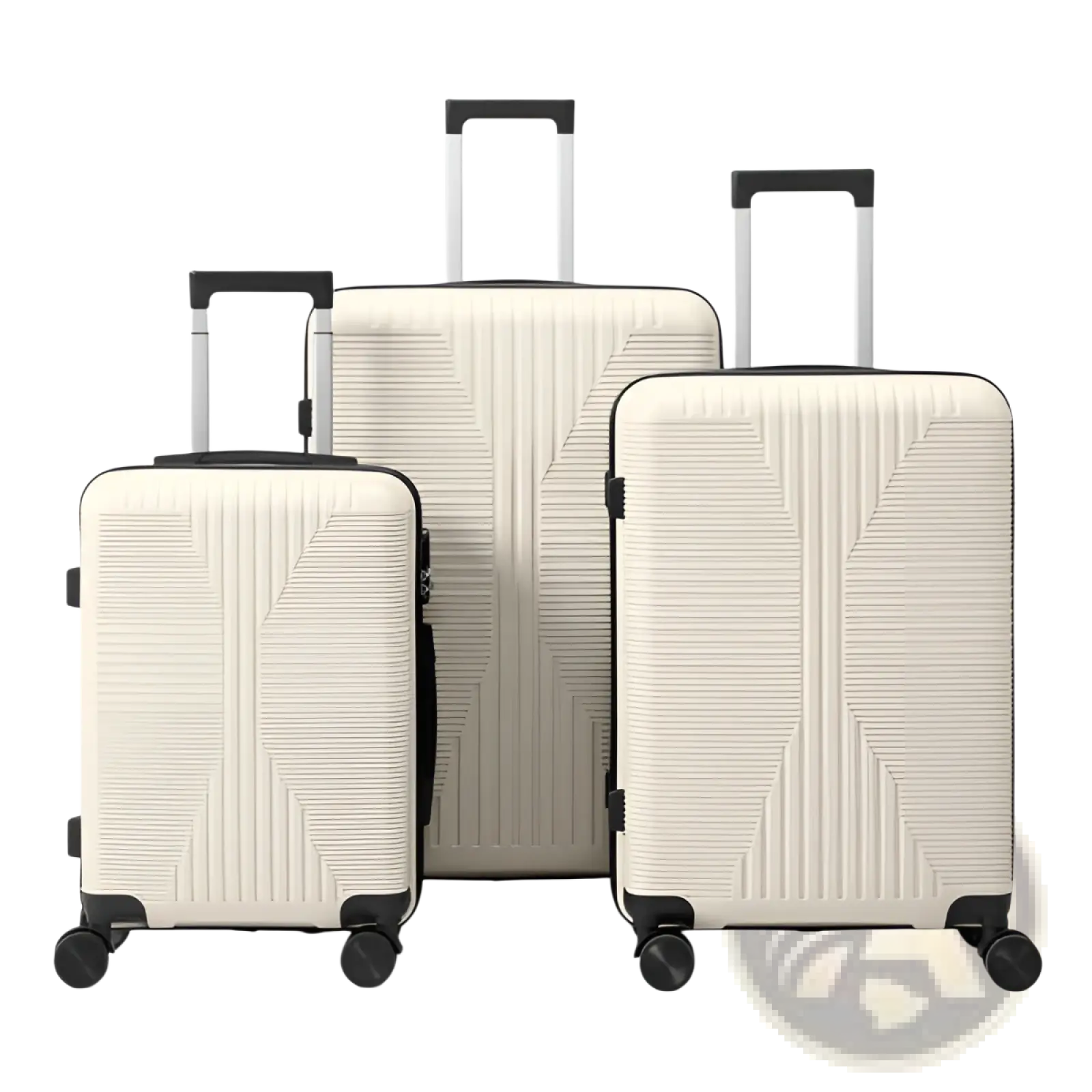 Premium 3 Piece Pp Hardshell Spinner Suitcase Set