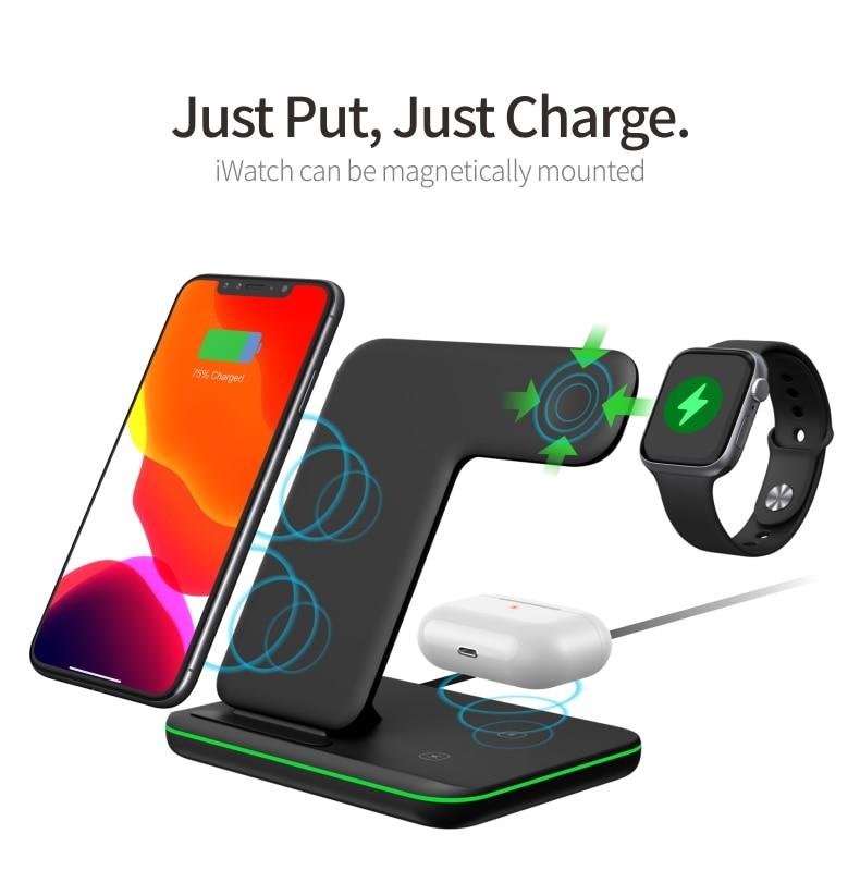 Ninja 15W 3-in-1 Fast Wireless Charging Station