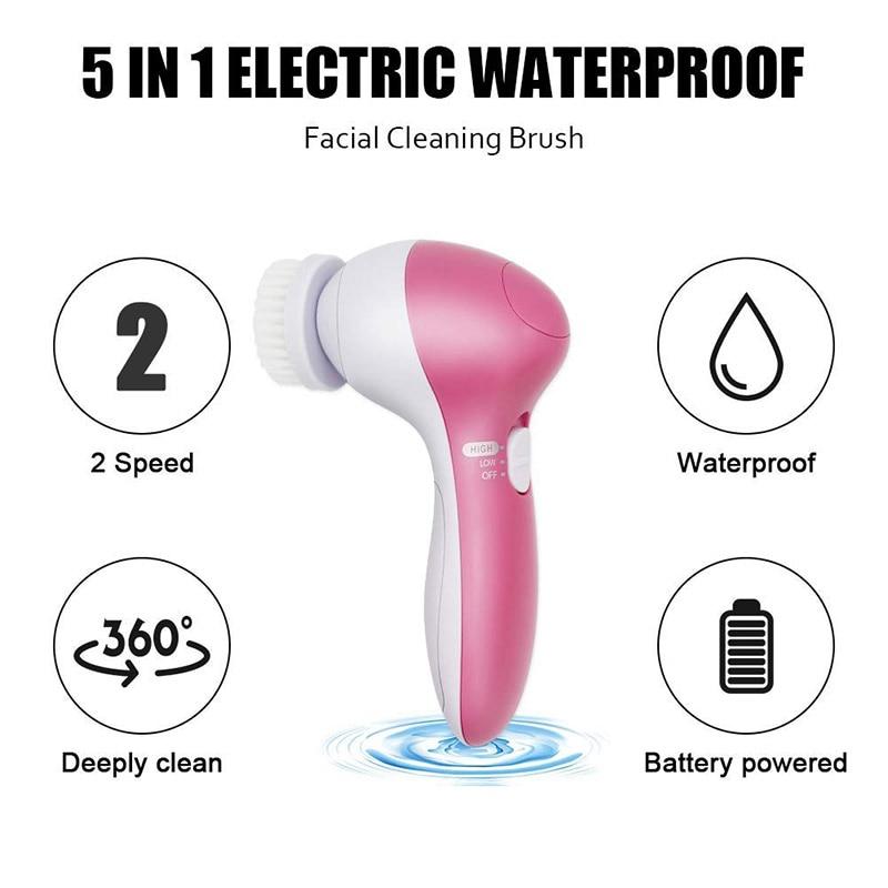 5-in-1 Facial Cleansing Brush Set