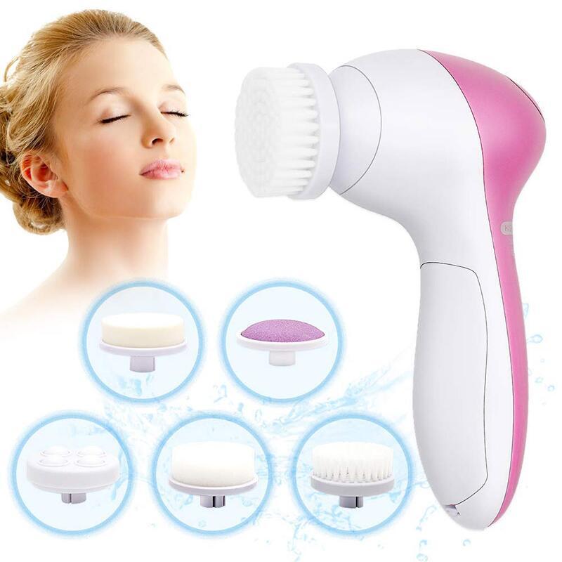 5-in-1 Facial Cleansing Brush Set