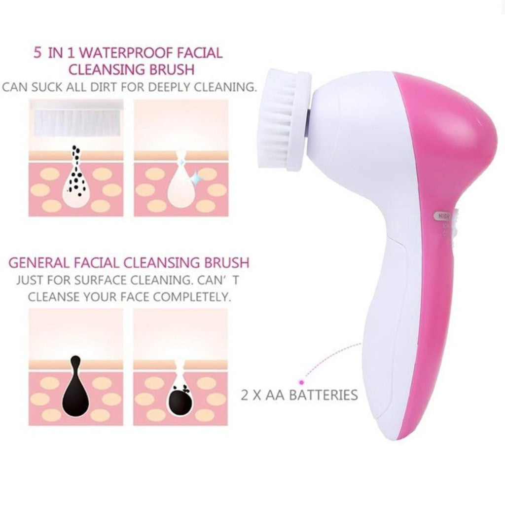 5-in-1 Facial Cleansing Brush Set